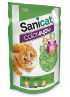 Sanicat litière pour chats en silice agglomérante color4you
